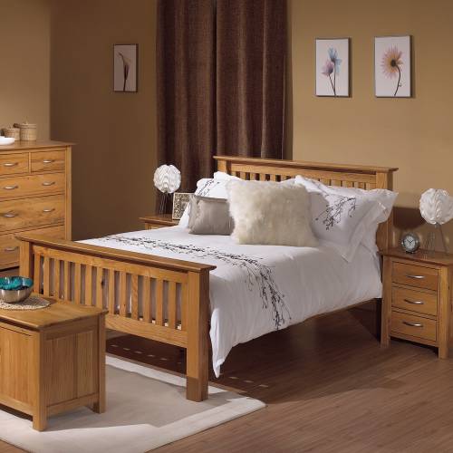 New Devon Oak Furniture New Devon Oak Bedroom Set   5 Bed