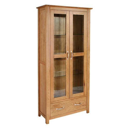 New Devon Oak Furniture New Devon Oak Display Cabinet