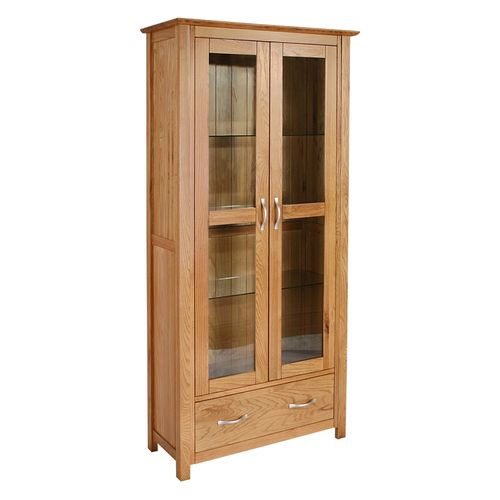 New Dorset Oak Display Cabinet