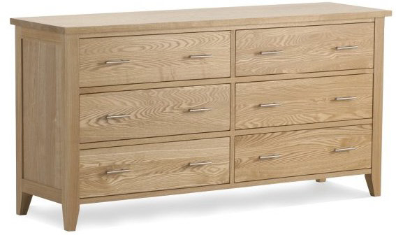 NEW ENGLAND - Ash 6 Drawer Chest of Drawers