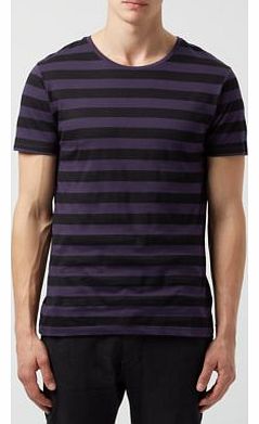 2 Pack Purple and Navy Striped T-Shirts 3221494