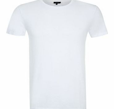 2 Pack White Plain Crew Neck T-Shirts 3159391