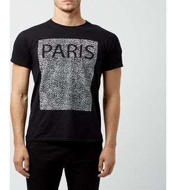 Black Paris Animal Print T-Shirt 3260014