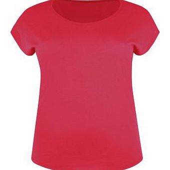 Inspire Neon Pink Plain T-Shirt 3269619