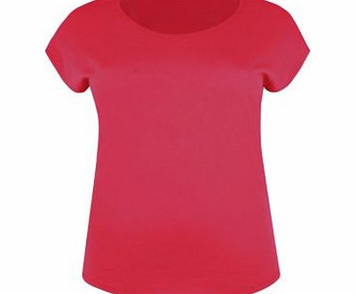 Inspire Neon Pink Plain T-Shirt 3269625