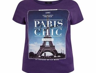 Inspire Purple Paris Chic T-Shirt 3337727