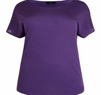 Inspire Purple Plain T-Shirt 3322019
