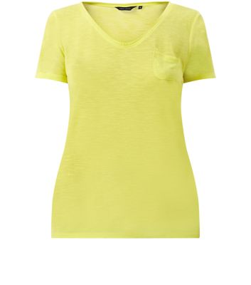 Lime Green Basic Pocket T-Shirt 3194330