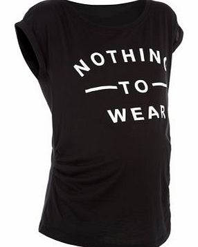 Maternity Black Nothing To Wear T-Shirt 3305895