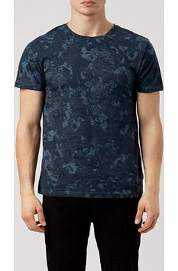 Navy Floral Print T-Shirt 3280552