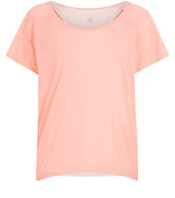 Pink Burnout 2 in 1 Sports T-Shirt 3197537