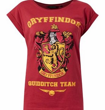 Red Gryffindor Rolled Sleeve T-Shirt 3246138
