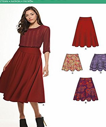 New Look Size A 8 - 10 - 12 - 14 - 16 - 18 - 20 Sewing Pattern 6311 Misses Flared Skirts, Multi-Colour