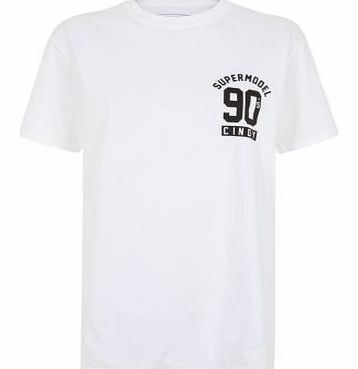 White Cindy 90s Supermodel T-Shirt 3303633