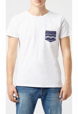 White Printed Pocket T-Shirt 3227855
