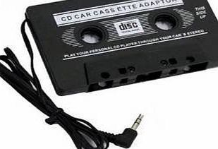 New Threads CAR CASSETTE ADAPTER MP3 TAPE PLAYER IPHONE IPOD MP3 CD RADIO STEREO NANO 3.5mm ** SAME DAY DESPATCH
