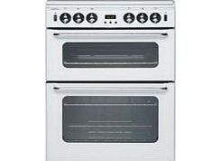 New World 600TSIDLm Gas Double Cooker in White 60cm wide