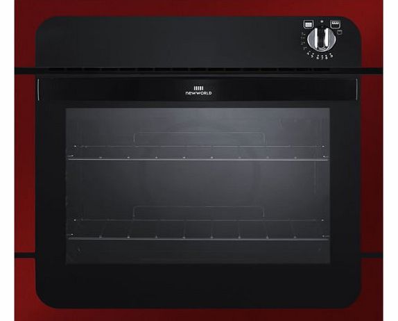 NW601GRED 600mm Built-in Single Gas Oven Metallic Red
