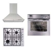 New World Single Oven- Gas Hob and Chimney Hood Pack