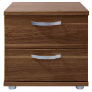 New York Bedside Chest, Walnut Effect