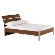 New York Double Bed Frame, Walnut Effect