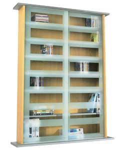 new york Frosted Glass Sliding Door Media Unit
