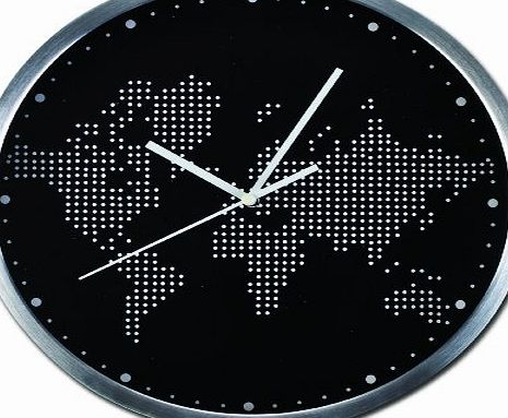 New York Gift World Map Wall Clock