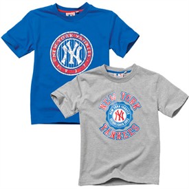 NYY Junior Raegan Two Pack T-Shirts Blue/Grey