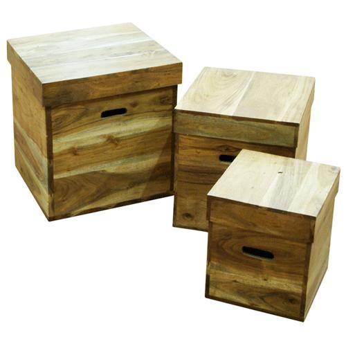 Newbury Furniture - Acacia Furniture UK Newbury Trunks x3