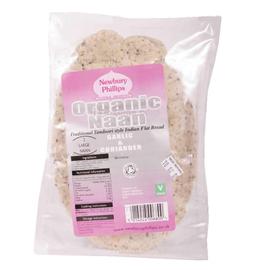 Newbury Phillips Organic Garlic Coriander Naan -