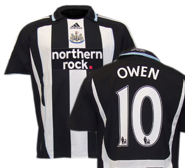 Newcastle Adidas 07-08 Newcastle home (Owen 10)
