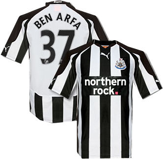 Newcastle Adidas 2010-11 Newcastle Home Shirt (Ben Arfa 37)