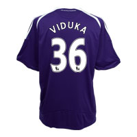 newcastle United Away Shirt 2008/09 with Viduka