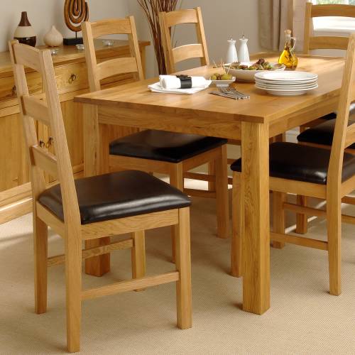 Newhaven Oak Dining Set (160-231 cm table and 6 chairs)