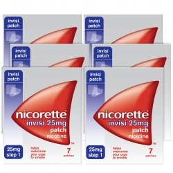 Nicorette Invisi 25mg Patch Four Pack - 4 x 7
