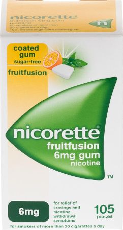 Nicorette, 2102[^]0106117 Gum Fruitfusion 6mg 105s
