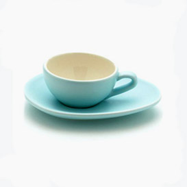 Nigella Lawson Living Kitchen Espresso Cup and Saucer set of 4 blue  Inspired by her day-to-day expe