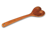 Bamboo Heart Shaped Spoon - for food made with