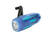 Nigel`s Eco Store Blue X-Ray LED wind up flashlight