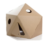 Cardboard Paperpod - putting it up is child play