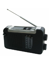 Nigel`s Eco Store Cheetah Compact Wind Up and Solar Radio - easy