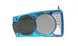 EyeMax wind up LED solar radio - blue