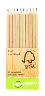 Nigel`s Eco Store FSC Colouring Pencils - 10 pencils made from