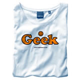 Nigel`s Eco Store `Geek` White Eco T-Shirt - light  soft and silky