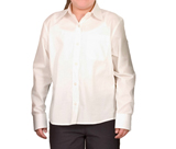 Nigel`s Eco Store Girls Organic Long Sleeved White Shirt - kinder
