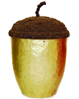 Nigel`s Eco Store Gold Acorn Recycled Urn - a beautiful and