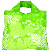 Nigel`s Eco Store Green Flora Eco Shopping Bag - rolls up to fit