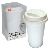 I am Not a Paper Cup - a ceramic coffee cup with