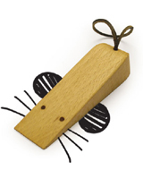 Nigel`s Eco Store Mouse Doorstop - made from rescued wood