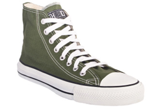 Nigel`s Eco Store Olive Green High Top Sneakers